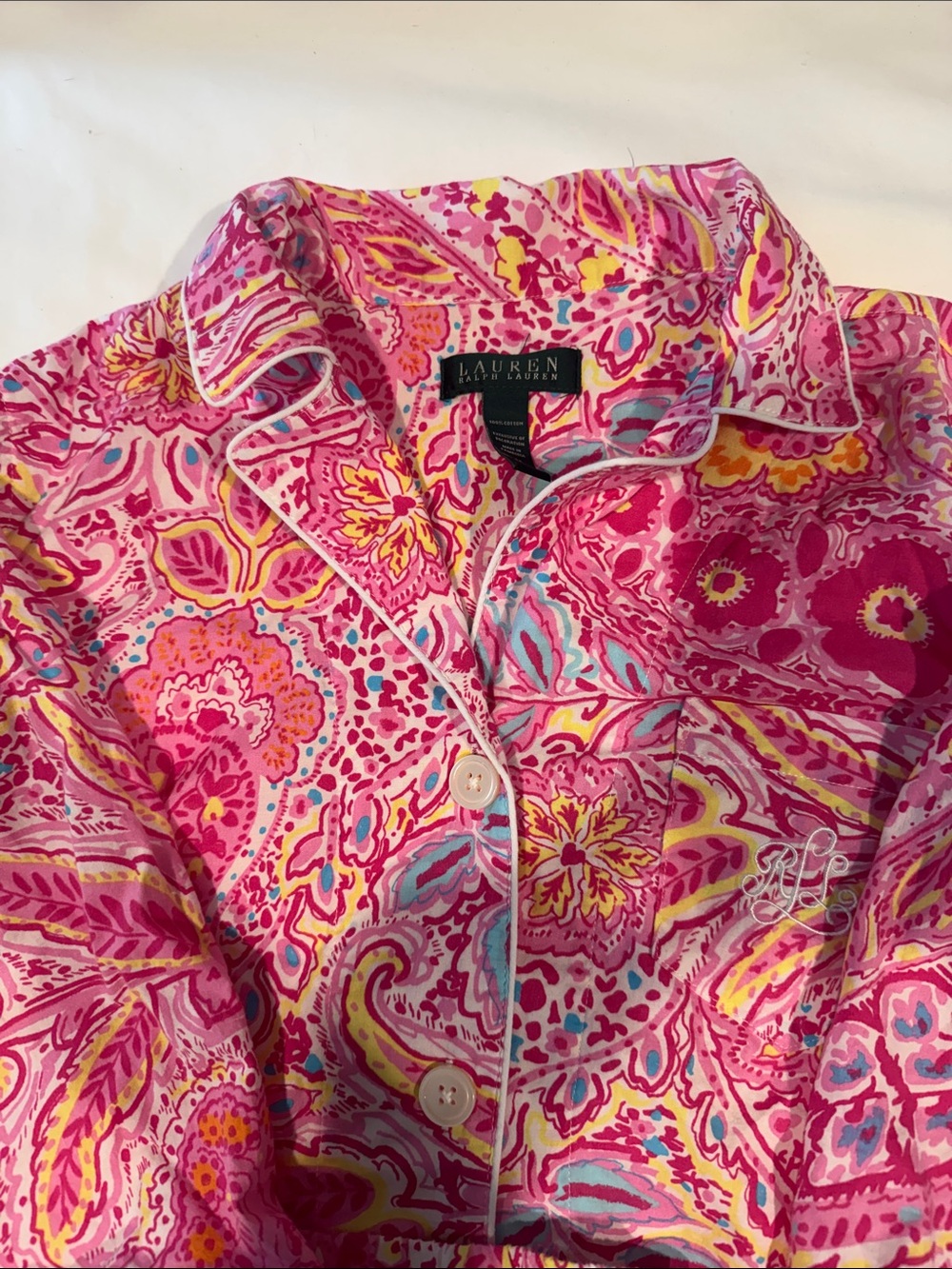 Lauren Ralph Lauren Pink Floral Paisley pajamas